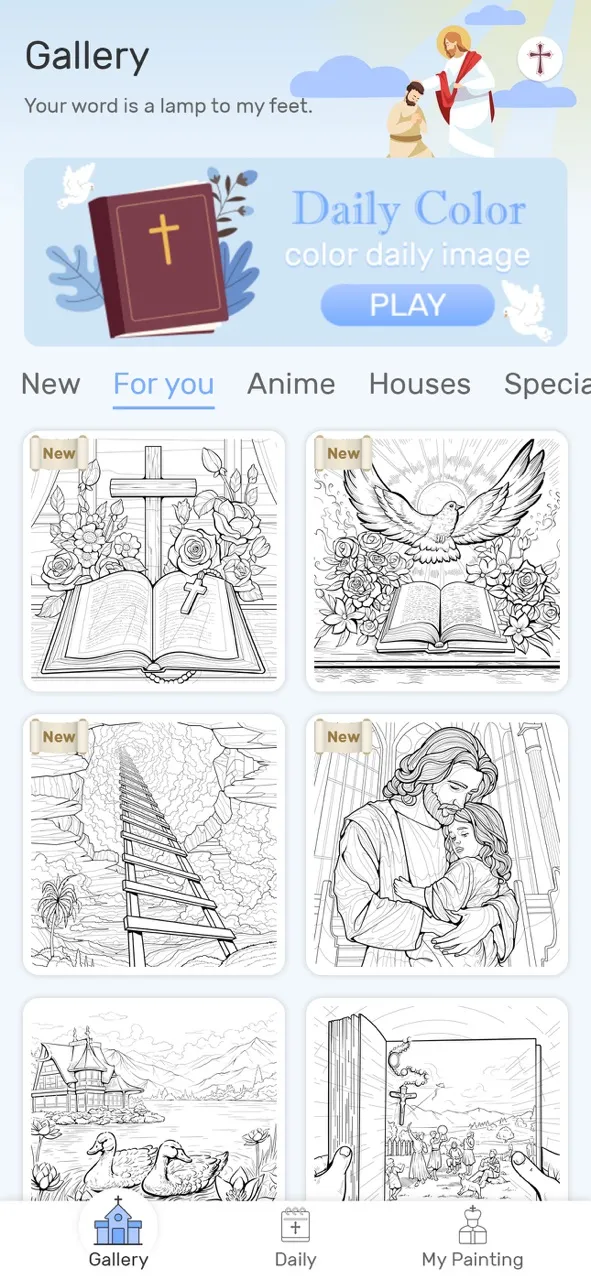 Bible Color Paint By Number | Games | XWorld