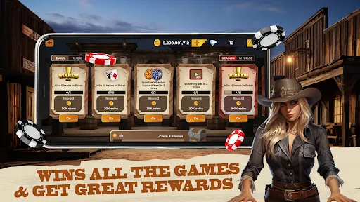 Poker Texas Hold'em Cowboys | Permainan | XWorld