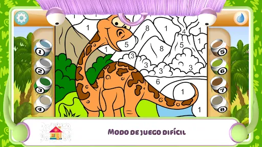 Colorear por números - Dino | juego | XWorld Colorear por números - Dino | juego | XWorld