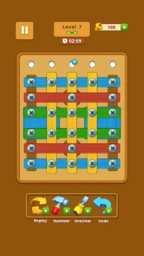 Screw Wood Nuts : Bolts Puzzle | Games | XWorld