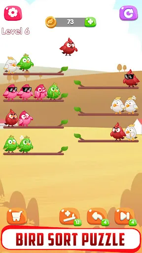 Bird Sorting Puzzle | Permainan | XWorld