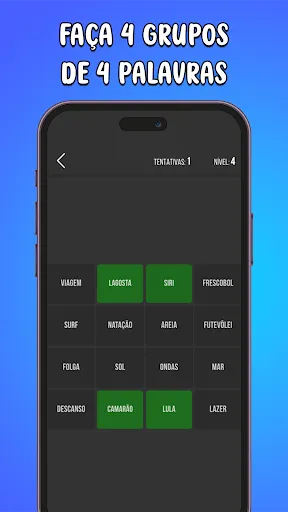 Conexo: 4 Palavras em 4 Grupos | Jogos | XWorld