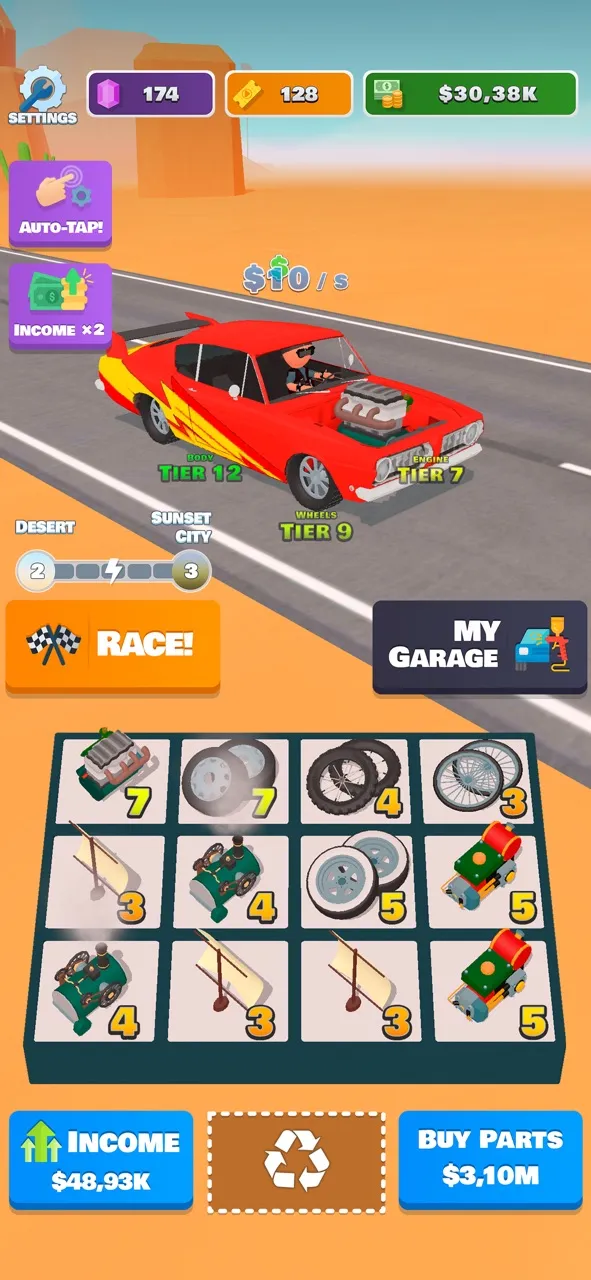 Idle Racer — 3D машины и гонки | Игры | XWorld