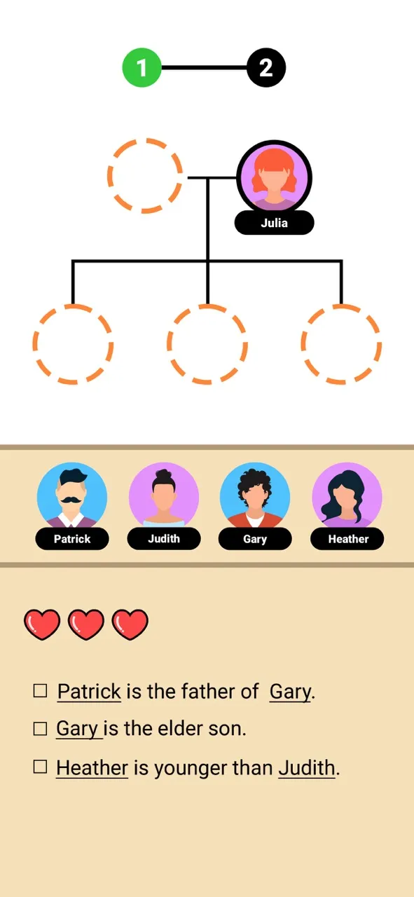 Family Tree! - Logic Puzzles | Games | XWorld