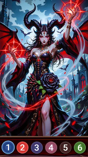 Dark Night Paint by Numbers | Games | XWorld