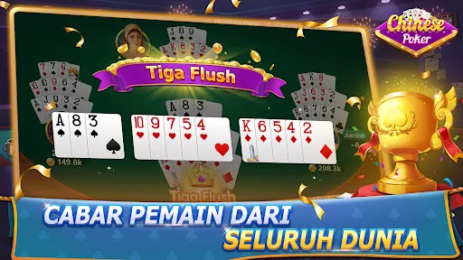 Chinese Poker - Card Game | Permainan | XWorld