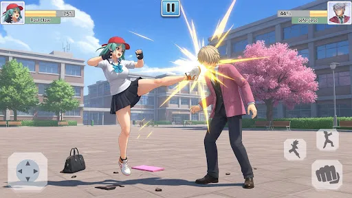 High School Fighting Game | Games | XWorld