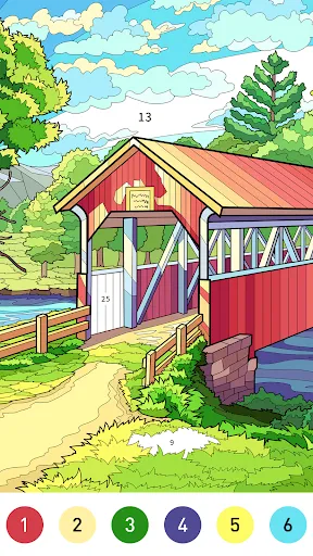 Nostalgia Color by number game | Permainan | XWorld
