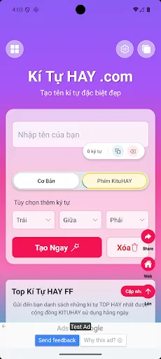 Kí Tự Đặc Biệt KiTuHay | Games | XWorld