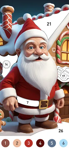 Christmas Color by Number Game | Games | XWorld