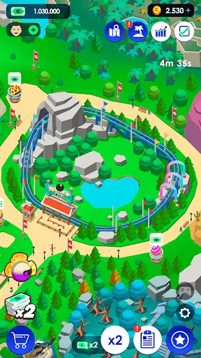 Idle Theme Park Tycoon | Permainan | XWorld