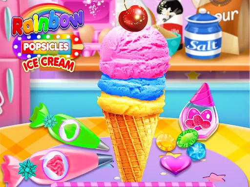 Rainbow Ice Cream Popsicles | Permainan | XWorld Rainbow Ice Cream Popsicles | Permainan | XWorld