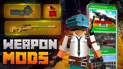 Weapon Mods for Minecraft PE | Games | XWorld