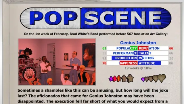 Popscene (Music Industry Sim) | Permainan | XWorld