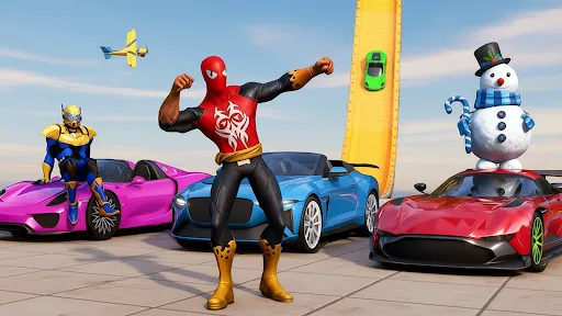 Superhero Car Stunt Mega Ramps | Permainan | XWorld