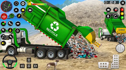 Garbage Truck Simulator Games | Permainan | XWorld