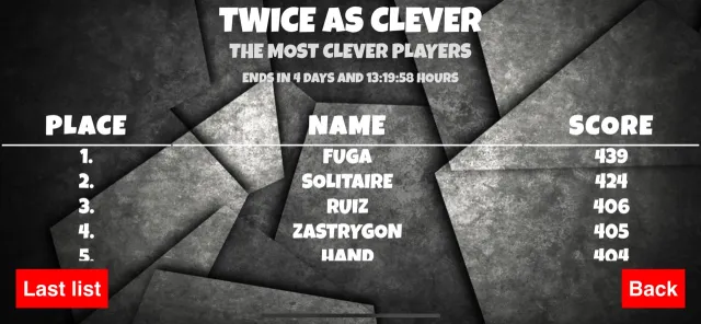 Twice as Clever | juego | XWorld