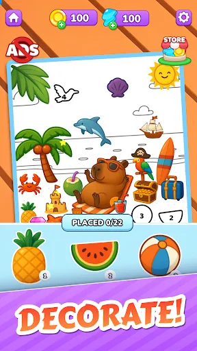 Capybara Puzzle: Sticker Merge | 游戏 | XWorld