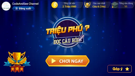 Đi Tìm Triệu Phú - Đọc Câu Hỏi | Games | XWorld