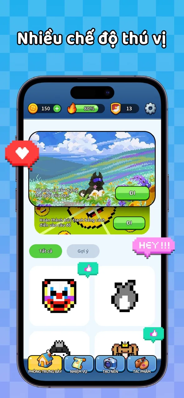 Tô màu theo số: Trò chơi pixel | Games | XWorld