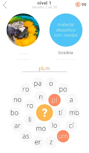 Anillos de palabras 2 | juego | XWorld
