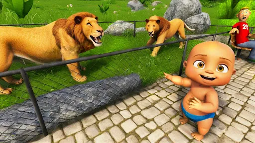 Naughty Baby 3D: Daddy Zoo Fun | Games | XWorld