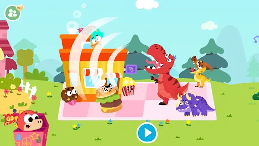 Gogo Food vs Dinos - Kids Game | เกม | XWorld