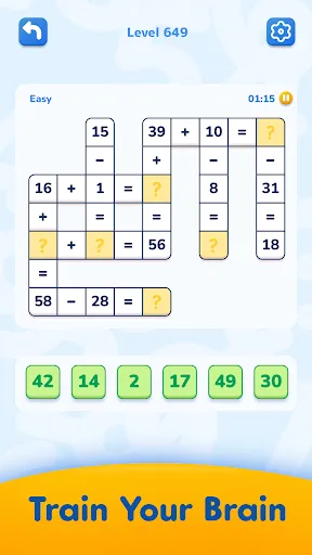 Math Crossword — Number puzzle | Permainan | XWorld