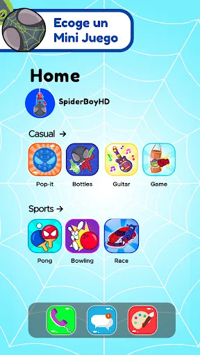 Superheroe Araña Telefono | juego | XWorld