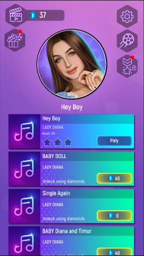 Lady Diana Tiles Rush EDM Hop | Игры | XWorld