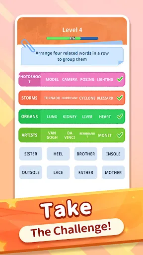 Associated Word Sort - Puzzle | 游戏 | XWorld