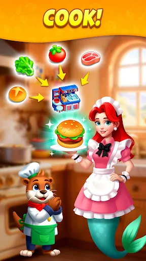 Merge Ocean - Story & Cooking | Permainan | XWorld
