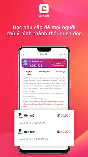 Cashzine - Đọc kiếm tiền | Games | XWorld