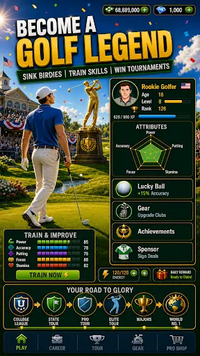 Golf Rising Star : Career Sim | Games | XWorld Golf Rising Star : Career Sim | Games | XWorld