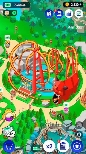 Idle Theme Park Tycoon | Permainan | XWorld