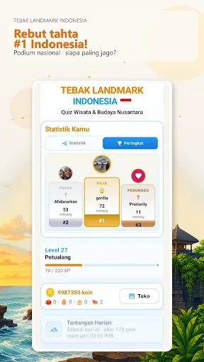 Tebak Landmark Indonesia | Permainan | XWorld