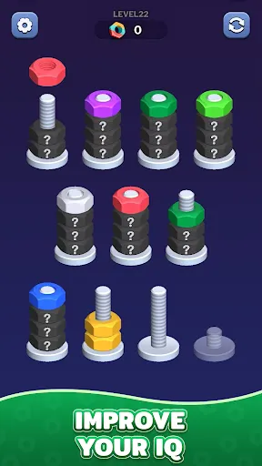 Penyortiran Warna Mur | Games | XWorld