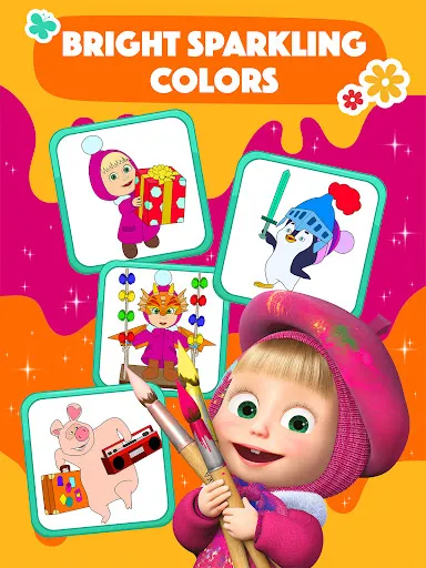 Masha and the Bear Colorings | Permainan | XWorld