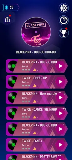 BLACKPINK vs TWICE Tiles Hop | Игры | XWorld