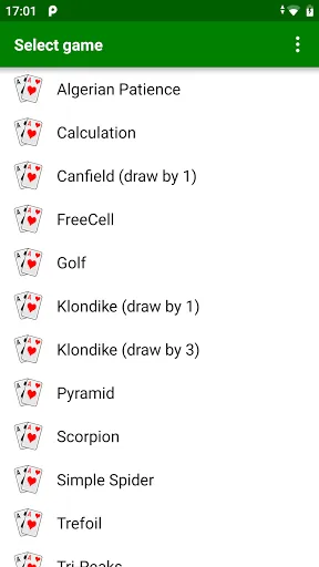 Favorite Solitaires | Games | XWorld
