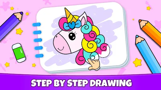 Unicorn Coloring Game For Kids | Games | XWorld