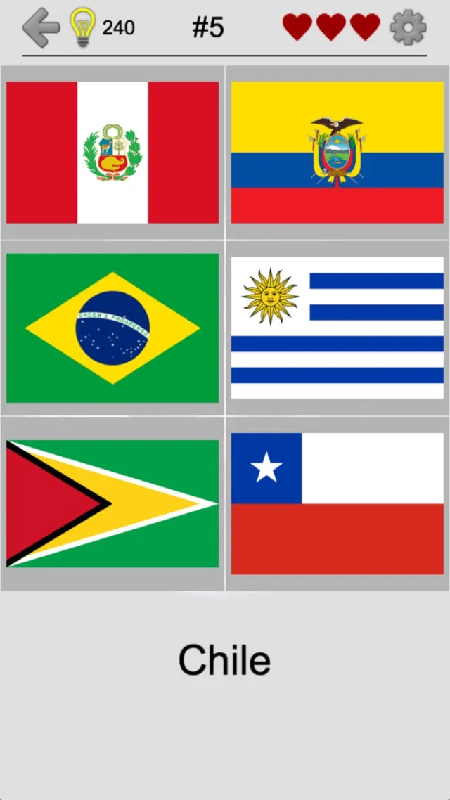 As bandeiras dos continentes | Permainan | XWorld