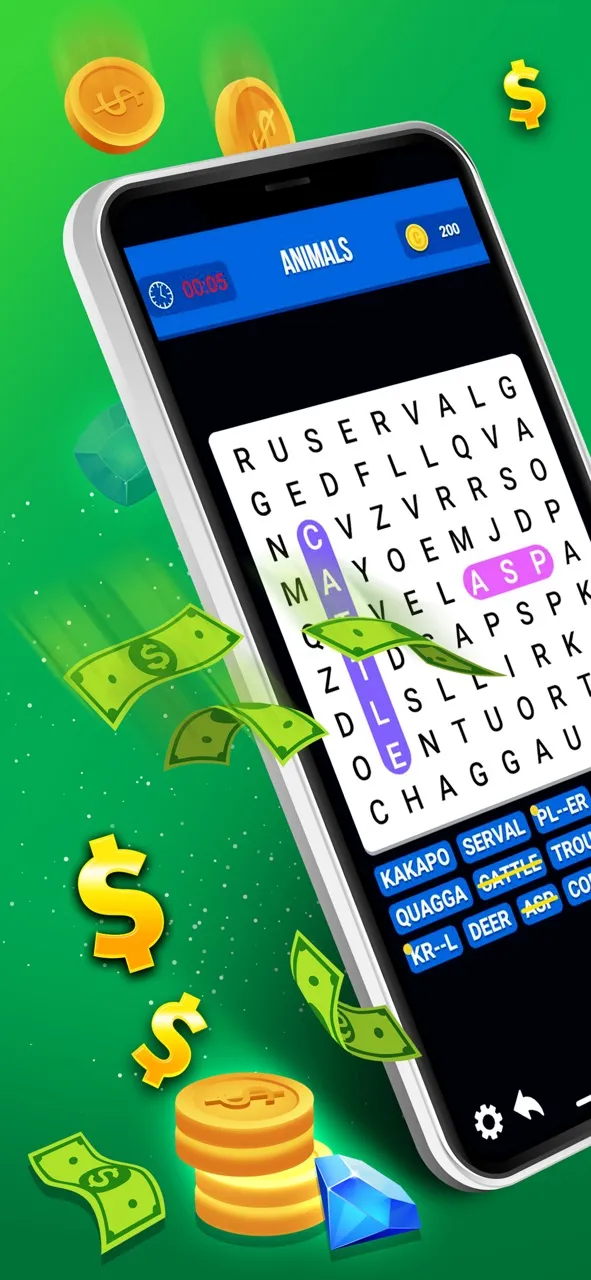 Word Search Cash: Money Games | Permainan | XWorld