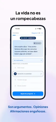 Evita falacias: Mejora lógica | juego | XWorld Evita falacias: Mejora lógica | juego | XWorld