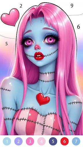 Cute Dark：Color by Number | Игры | XWorld