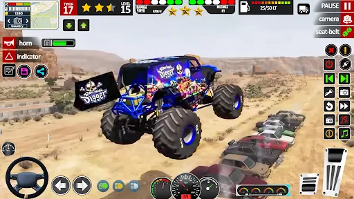 Derby Truck Stunt Game Monster | Permainan | XWorld
