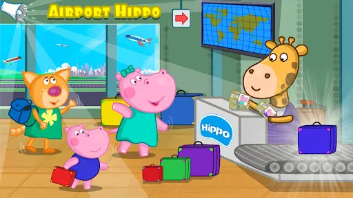 Hippo tại sân bay: Phiêu lưu | Games | XWorld