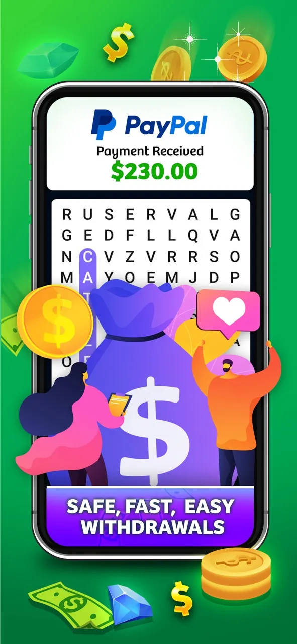 Word Search Cash: Money Games | Permainan | XWorld