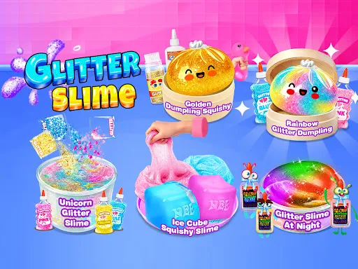 Dumpling Squishy Glitter Slime | Игры | XWorld