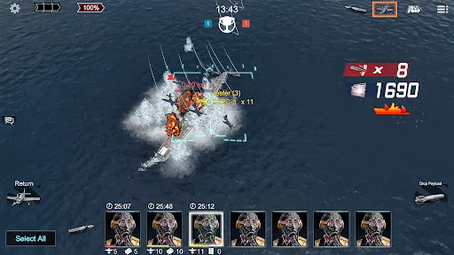 Naval Frontline : Kapal perang | Permainan | XWorld